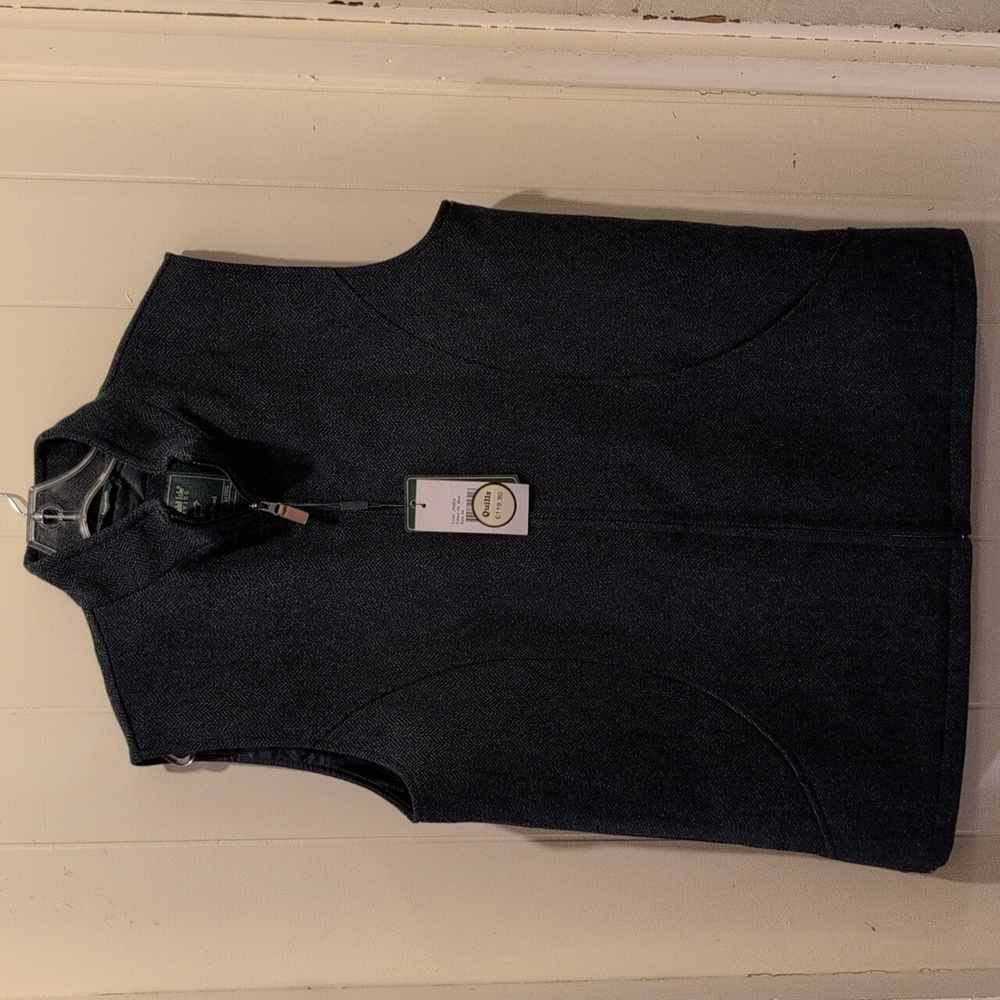 NWT Emerald Isle Weaving James Vest Waistcoat Sz. 44 Handmade Wool Herringbone